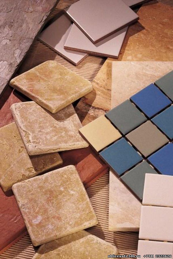 Кафель. Плитка керамическая. Разные виды и типы